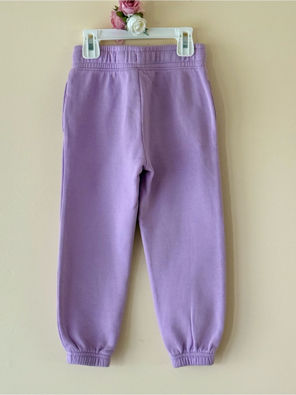 Primark/Old Navy Lilac Leopard Print Sweatshirt & Sweatpants Set, Size 4 - Picture 5 of 9